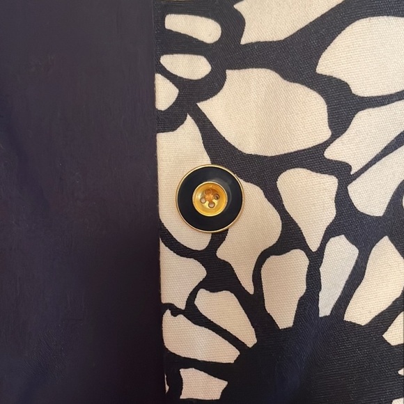 J.Crew Navy & White Floral Jacket – Size 0 - Picture 7 of 7